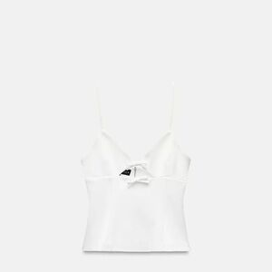 Zara White Bustier Camisole Top